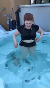 Time for a dip redhead tiktok thick fucking cumshot boobs cute ass