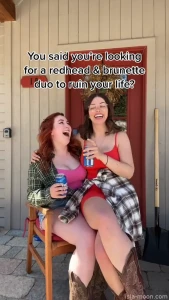 The duo you ve been needing redhead outdoor tiktok bikini boobs thick
