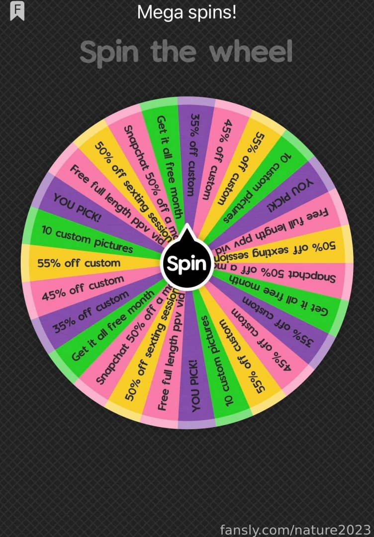 The spin prize wheels are back try my luck wheel 5 per spin or 12 for part 1 