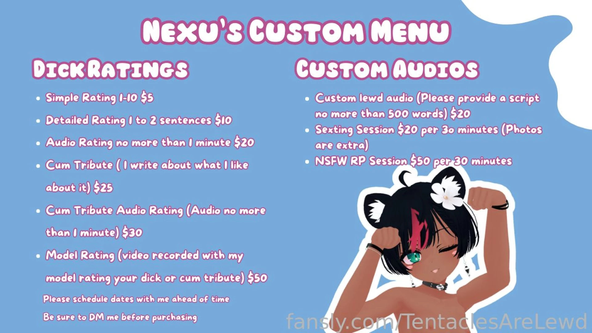 Finally my official custom menu is open and available want your own 