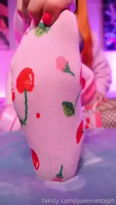 My feet are fucking perfect enjoy this sock tease loser fyp trans 