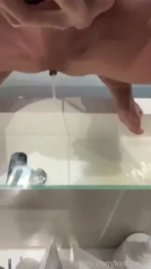 Figured i d change it up and pee in the sink to see what that s like