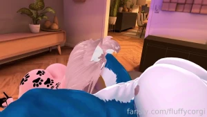 Corgi milf stuffs herself with a big hunk vr sucking gagging blowjob