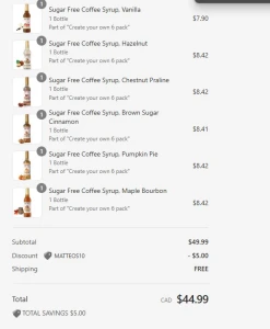 Support my coffee addiction and reimburse my syrup order get some pics