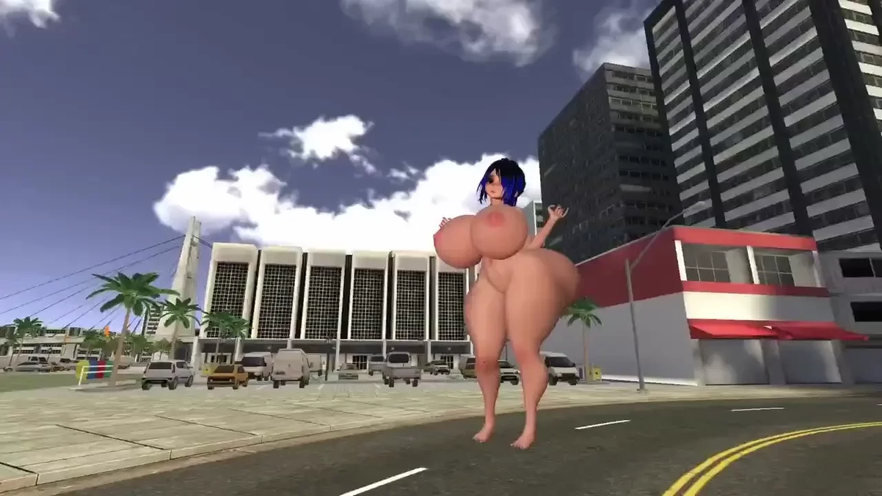 Hyper hourglass giantess city growth giantess breastexpansion hyper 