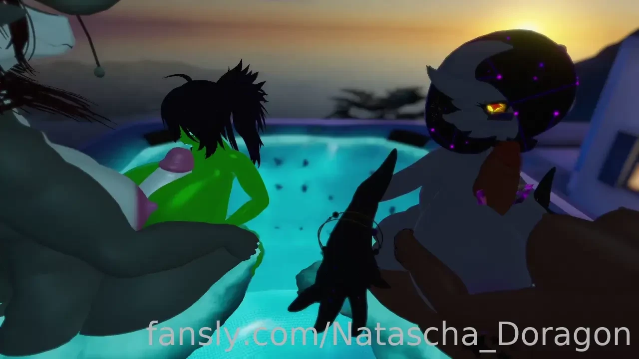 After a cozy time sleeping floating on the pool and seeing the part 6 