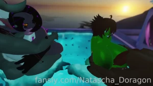 After a cozy time sleeping floating on the pool and seeing the part 3