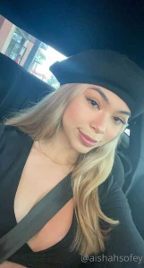 The face of a girl who went to all her favorite places today