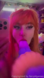 Showing off my new nipple tattoos and unicorn dildo do you like them part 14