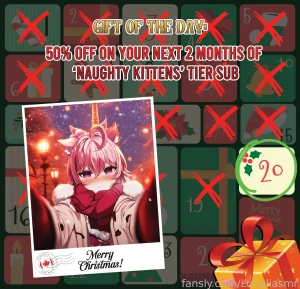 Sorry i m late today i forgot to schedule the post fansly advent