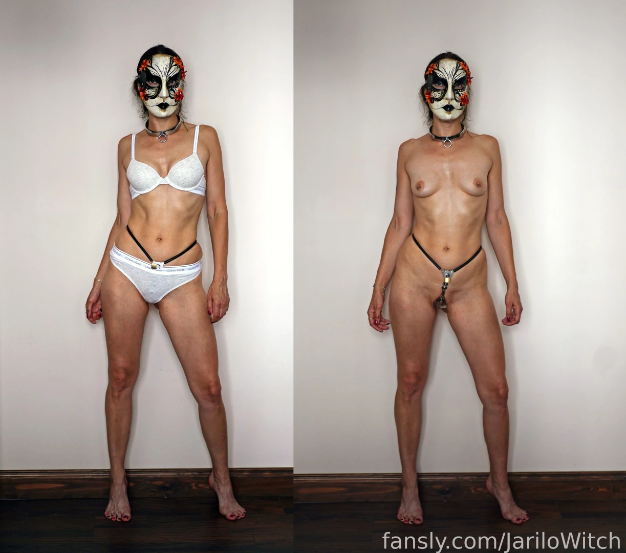 Left or right if i were to go about your apartment in a chastity belt 