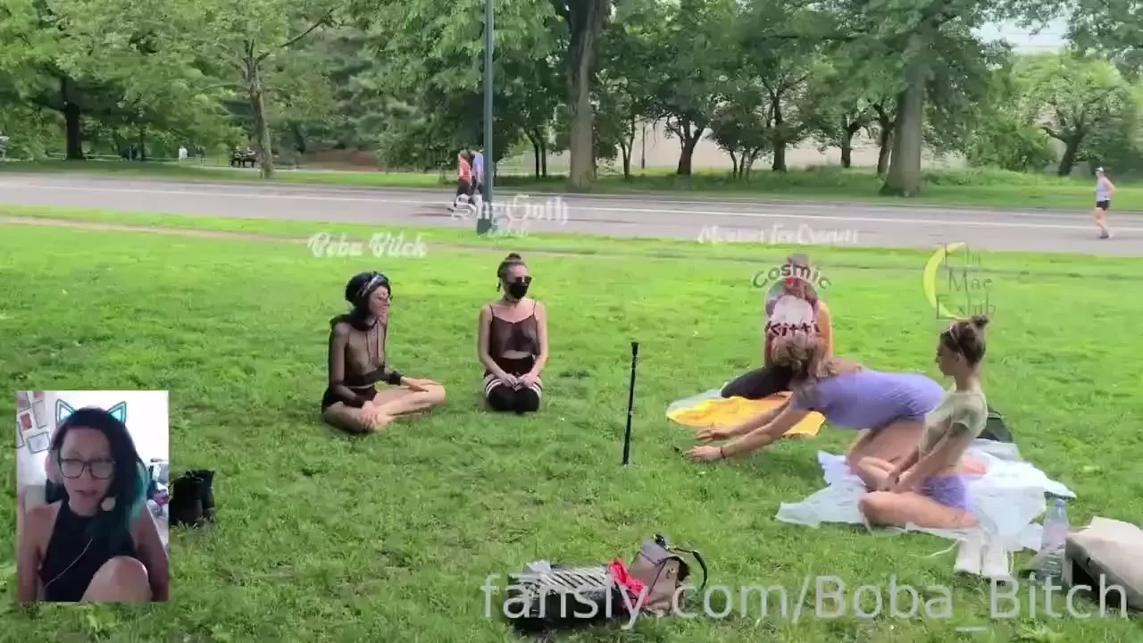 Yoga is hot on its own but barely clothed and in front of hundreds of 