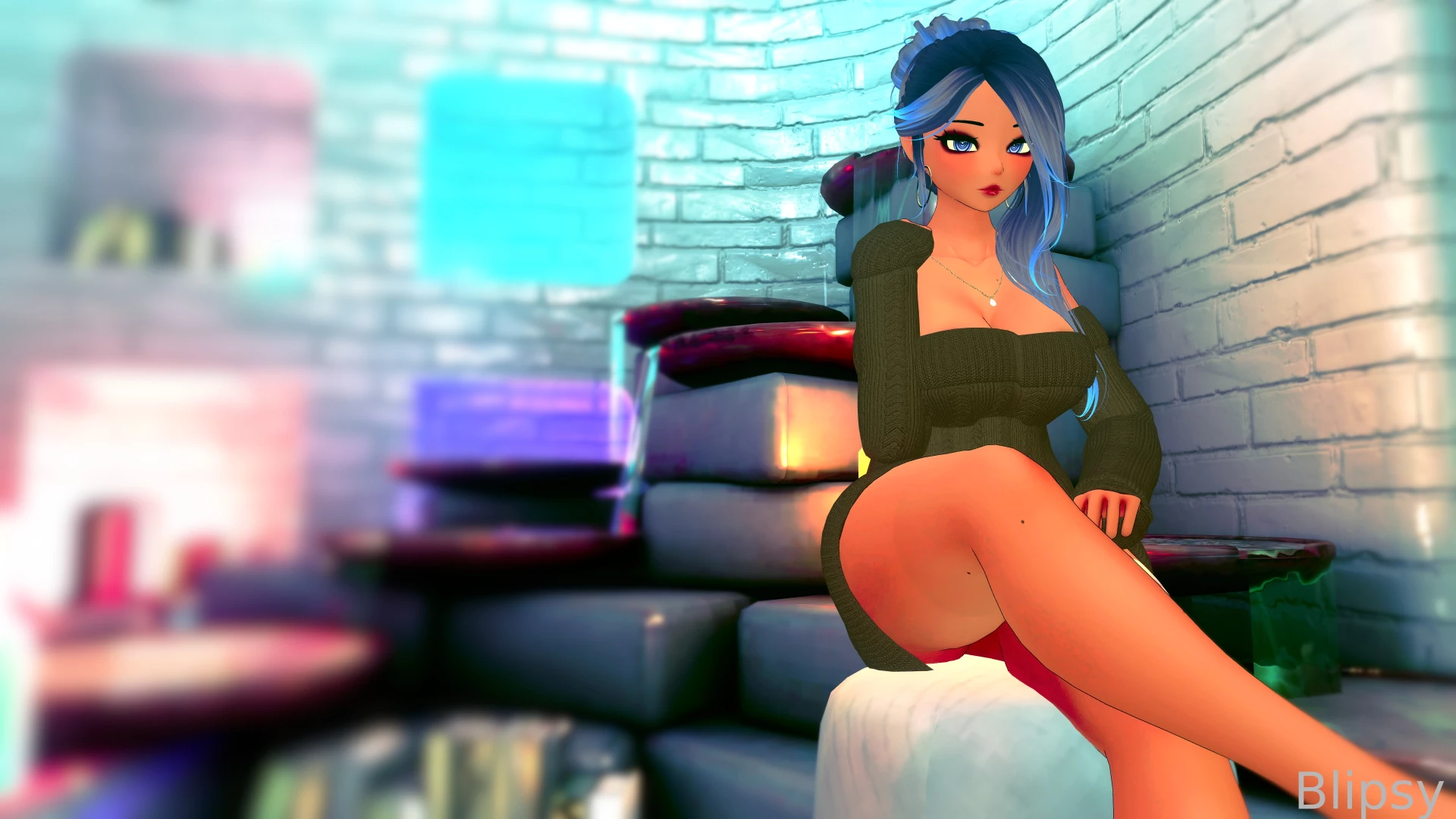 Red lipstick and stretchy sweaters fyp vr erp vtuber lewdtuber part 1 