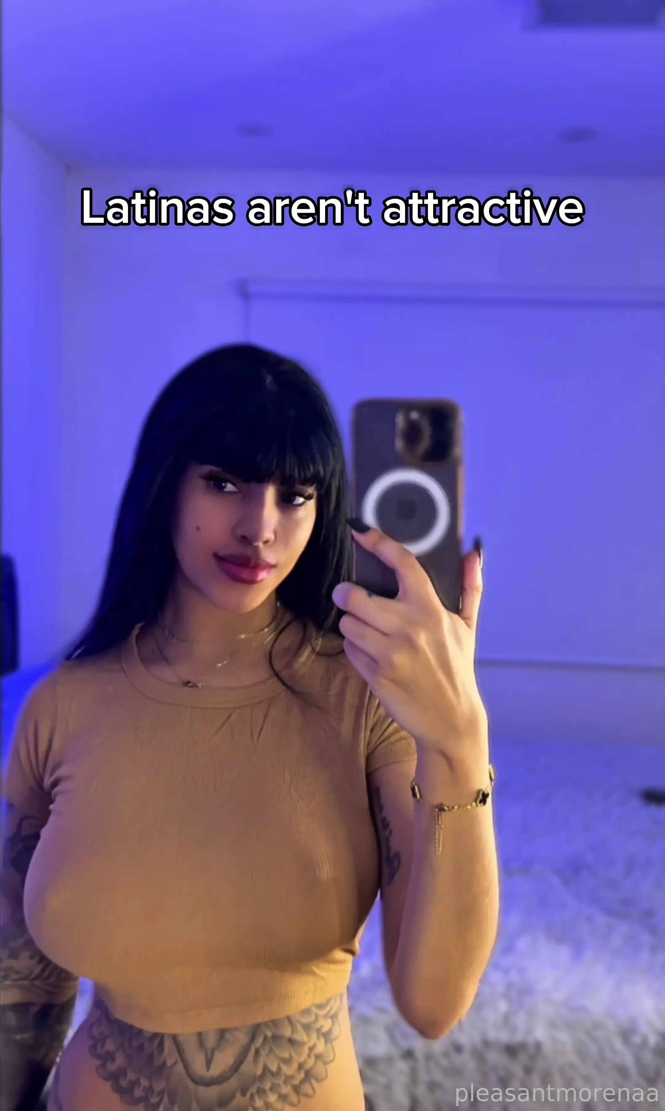 Pleasantmorenaa free dance tiktok foryou tattoos latina horny ebony part 1 