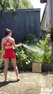 Watering the plants a little differently again pee piss peeplay