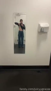 Sneaking off to the bathroom mid movie amateur flash smallboobs boobs