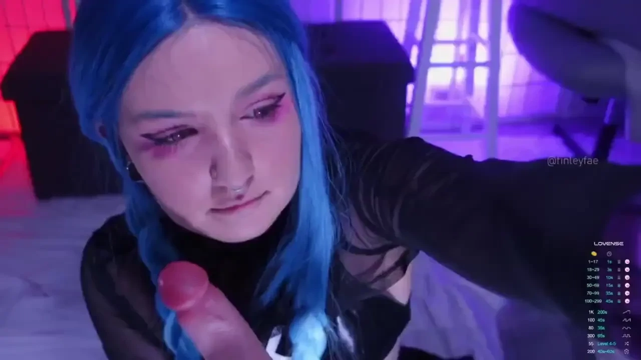 9 9 24 stream highlights jinx cosplay - dildo sucking dildo footjob 