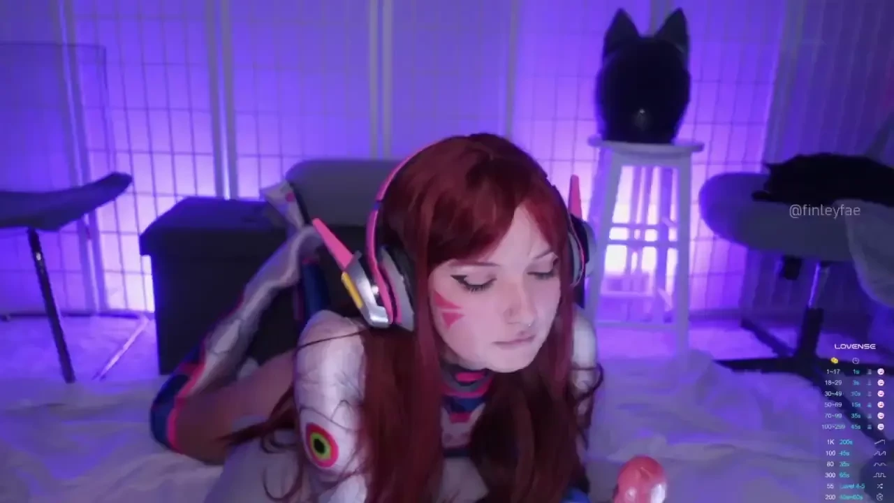 8 30 24 stream highlights dva cosplay - dildo blowjob licking and spit 