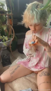 New bong smoke smoking smokingfetish fyp ftm trans femboy tattoos