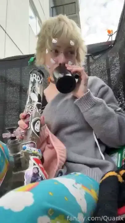 Topless morning wake and bake it was so windy so watch me struggle to 