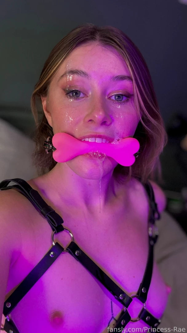Princess rae in her natural habitat fyp british gagged drool spit 