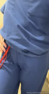 Getting undressed out of my scrubs at the end of the day for you do