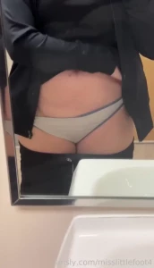 How do you like my thong of choice under my scrubs or my nice shaved