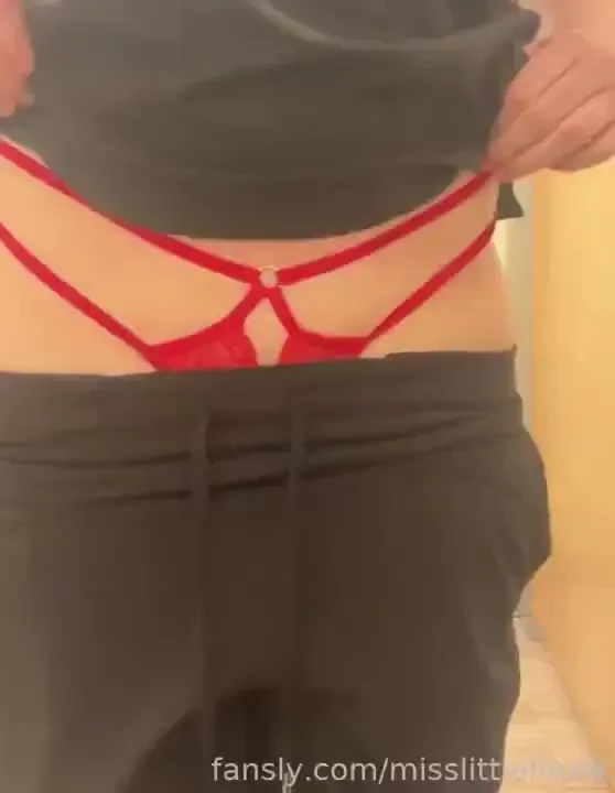 I love being a bad girl and wearing sexy panties to work like my 