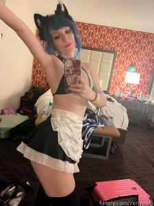 Wore my little kitty maid fit for a bit in vegas at a friends party part 2