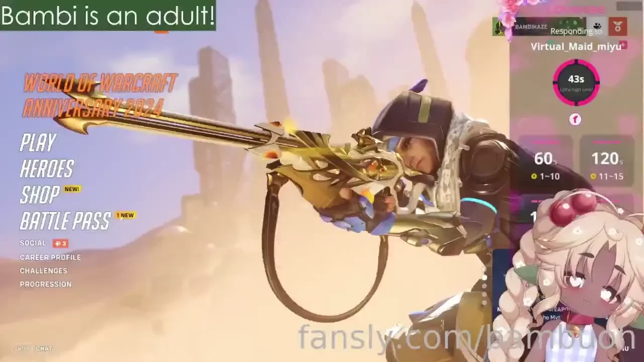 Fansly vod overwatch x lovense i played overwatch while my chat 
