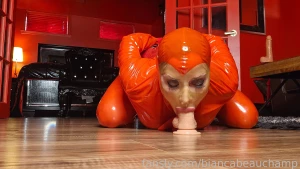 All of it latex analslut rubber hood catsuit gloves deepthroat dp anal