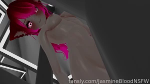 Only a peak vr vrc lewd anime redhair foxgirl slutty booba cute