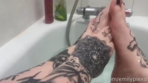 Bath feet and cock tease wouldn t you love to join me