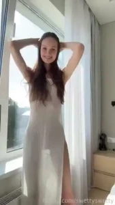 Getting lost in a moment of pure joy brunette babygirl smile cute