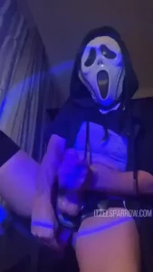 Ghostface cums on you watch my creamy juices run down my legs from my part 1