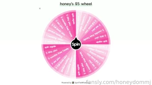Introducing honey s new wheel spins i might make some more with larger part 1