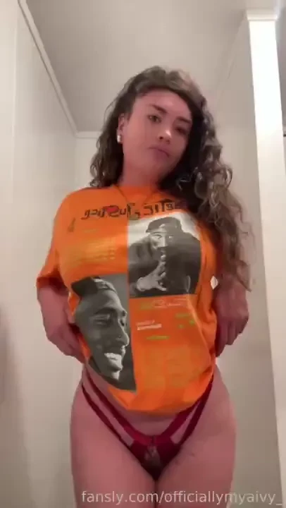 I found the hottest lingerie set to showcase my sexy bush watch me 