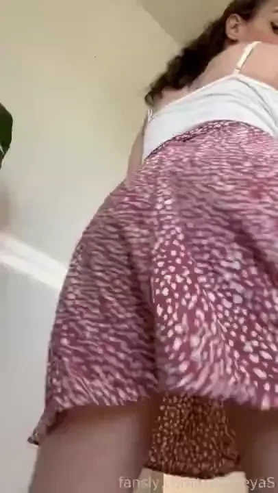 This dress feels so good to wear with no panties want a peak tease 