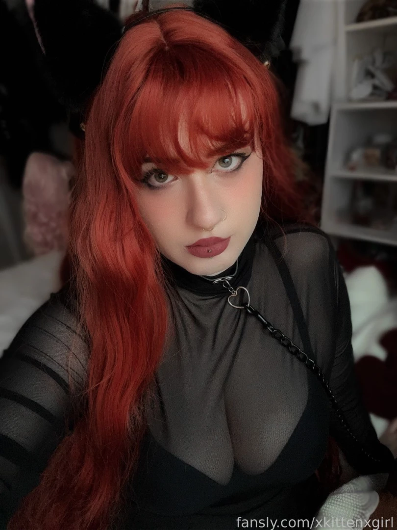 Recent dark kitty selfies 