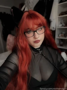 Recent dark kitty selfies part 1