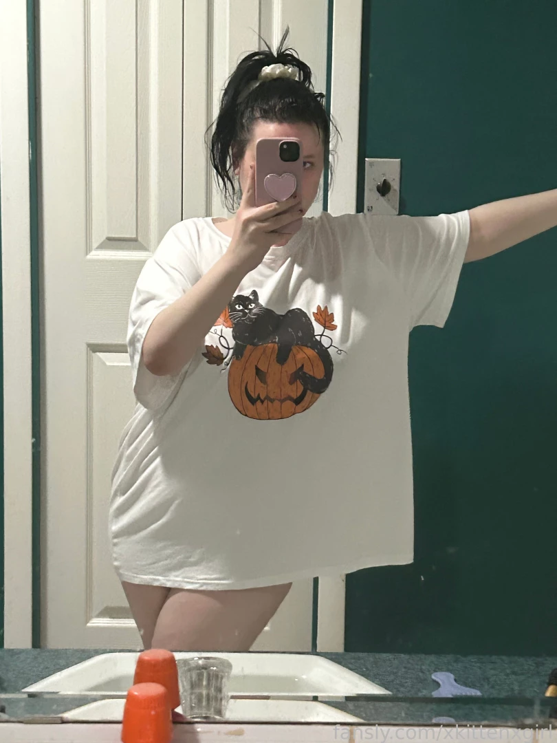 Before i got in the shower not wearing any panties under this t shirt 