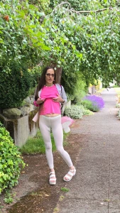 Longpussy out and about with a giant pussy buttplug and sheer pants be part 16