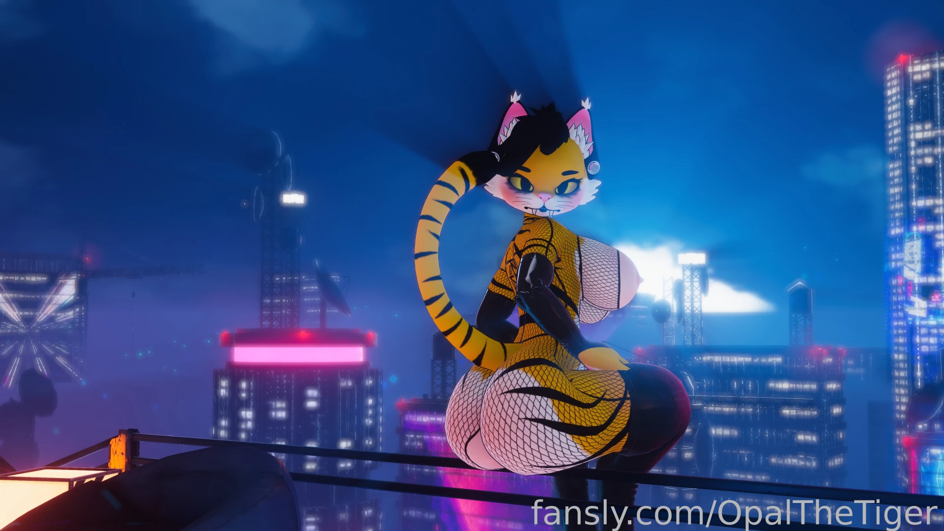 Sitting on the edge of the balcony she invites you to service her rear part 3 