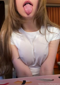 I spilled water on my white shirt i m so clumsy sorry guys