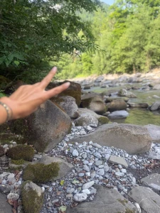 Liebs einfach den ganzen tag in der natur zu sein frische bergluft und