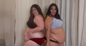 Two hot fatties stretching is definitely better than one part 5