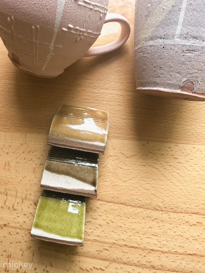 I finally aced my glaze chemistry amp found color variations i like 