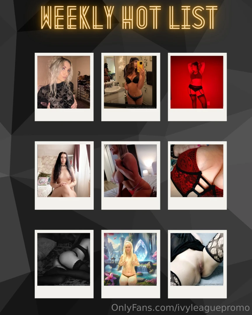 Presenting the latest hot list - a showcase of the most sexy girls on part 27 