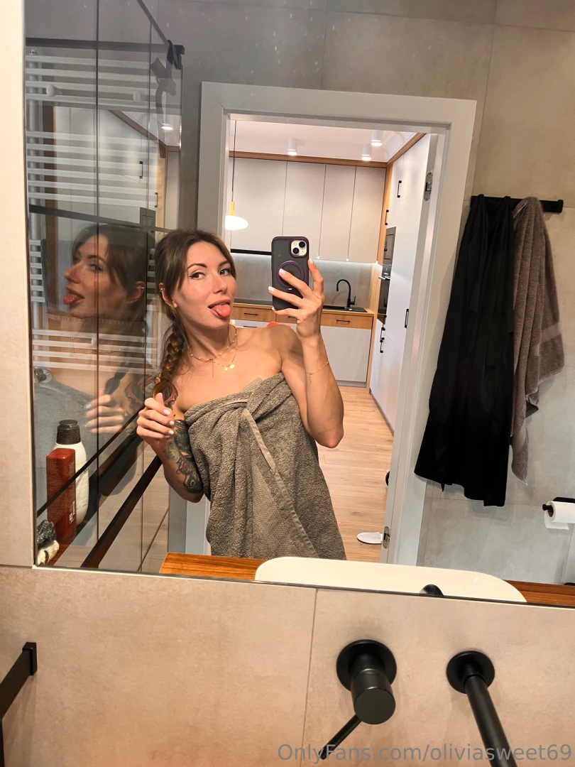 In the shower the water washes away not only fatigue but also worries 