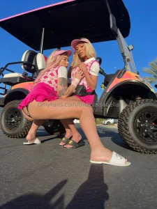Couple of sexy golfers